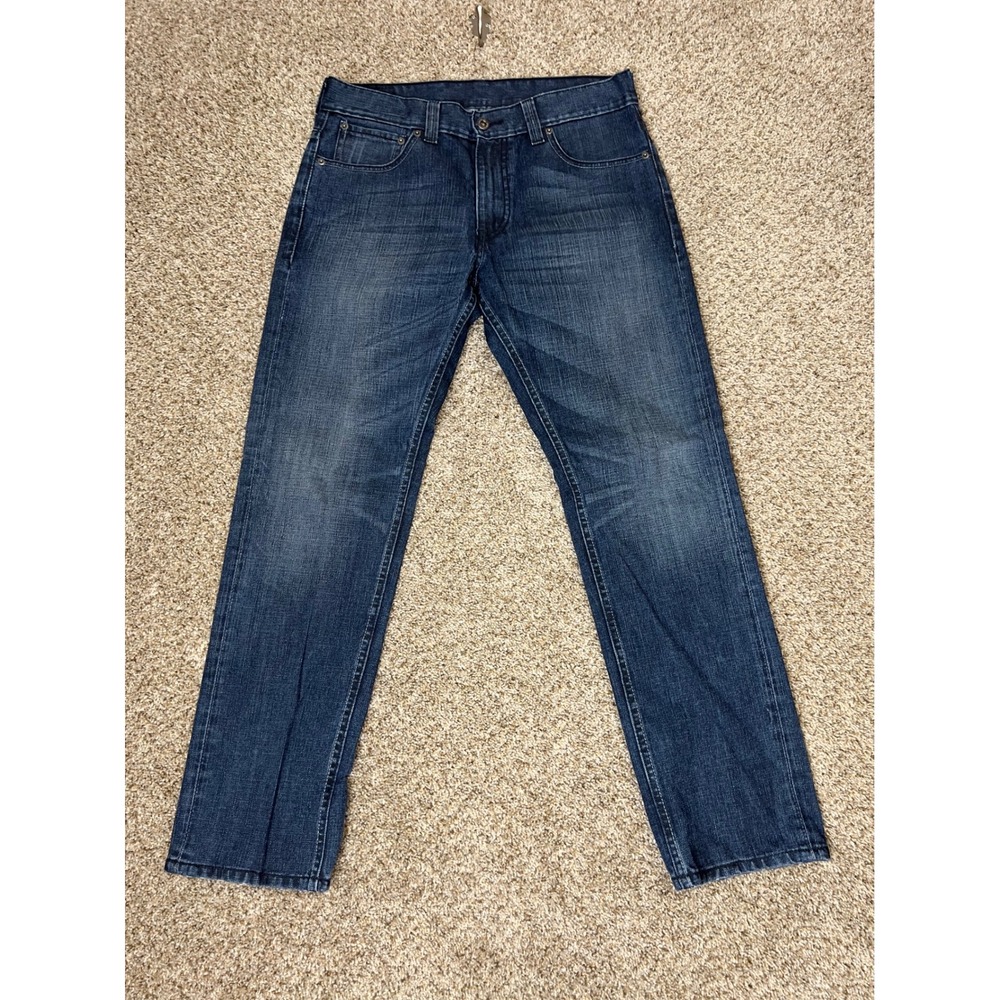Levis 511 Skinny Jeans Mens 34x30 Dark Wash Blue 100% Cotton Denim